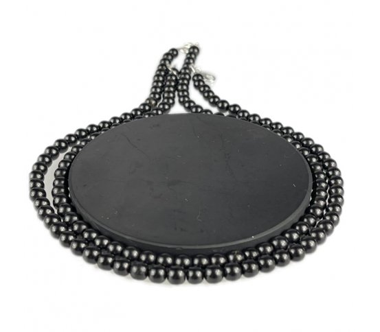 Šungitový náhrdelník délka 46cm (kuličky 6mm) shungite