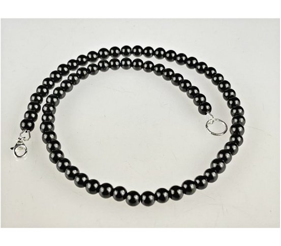 Šungitový náhrdelník délka 46cm (kuličky 6mm) sungitstore