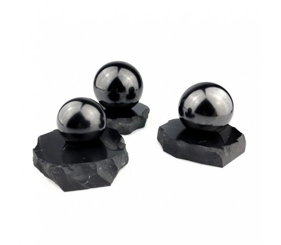 Šungitový podstavec pod kouli - střední na koule