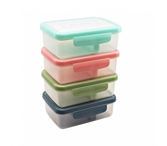 Svačinový box Zdravá sváča Scandi - šedomodrý RB Mědílek