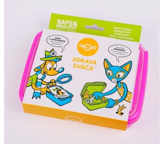 Svačinový box Zdravá sváča - růžový R