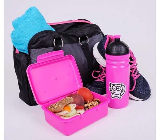 Svačinový box Zdravá sváča - růžový R