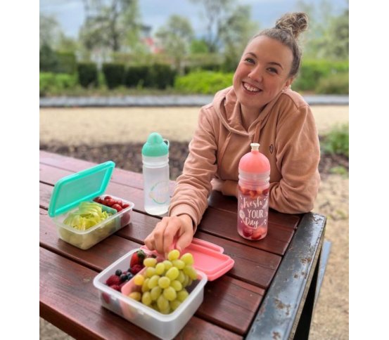 Svačinový box Zdravá sváča Scandi - tyrkysový R B Mědílek 4