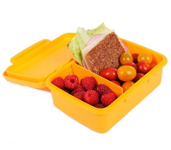 Svačinový box Zdravá sváča - žlutý R