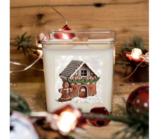 Vánoční svíčka ze sojového vosku 80ml - medový perníček Aromka