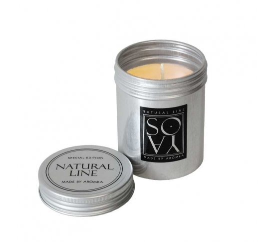 Svíčka ze sojového vosku v plechovce 100g - litsea cubeba Aromka
