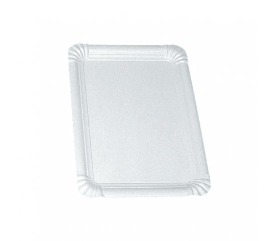 Tácek papírový 20x13cm - bílý (100ks)
