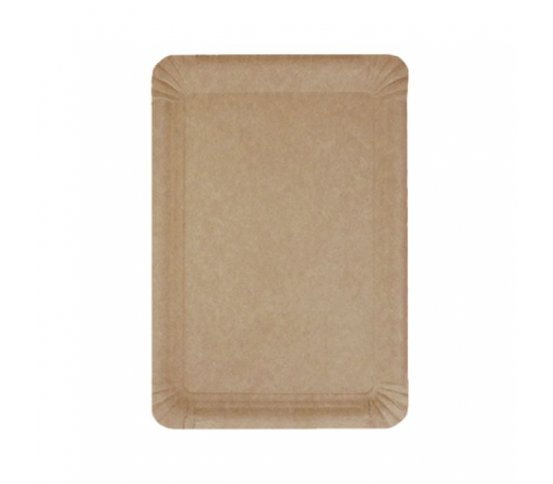 Tácek papírový 23x17cm Natural hnědý (250ks)