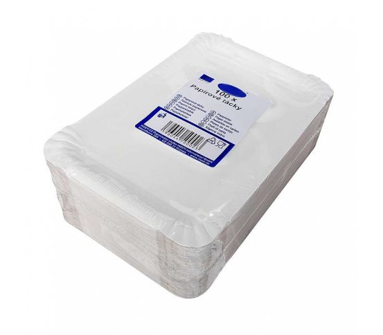 Tácek papírový bílý - 100ks gastro balení