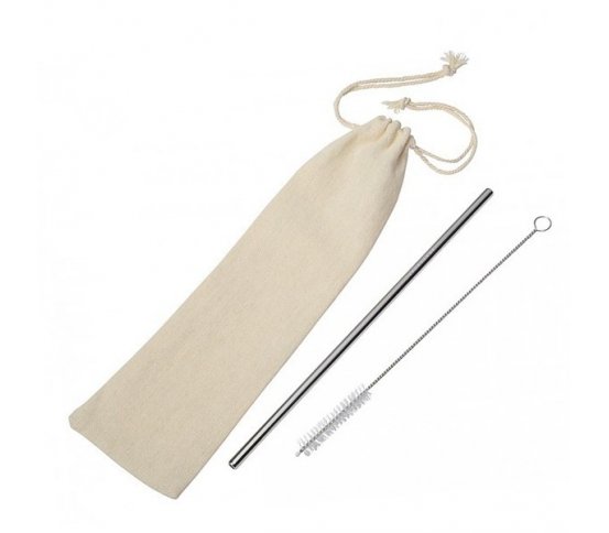 Tagaro Nerezové brčko s kartáčkem a obalem