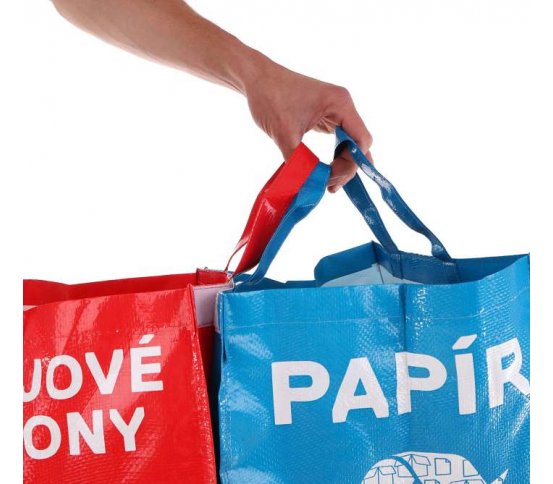 ašky na tříděný odpad - kov, plasty, papír, sklo Sixtol
