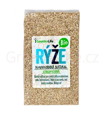 Rýže dlouhozrnná natural vakuovaná 1kg BIO