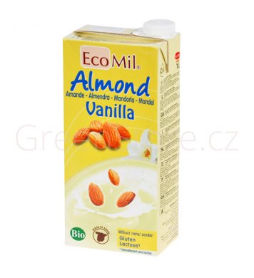 Nápoj ze sladkých mandlí vanilka 1l BIO ECOMIL