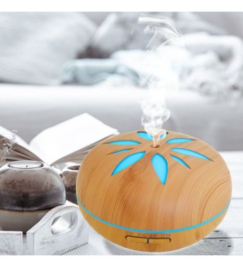 Aroma difuzér Y02 světlé dřevo, dálkové ovládání 550ml Hütermann 1