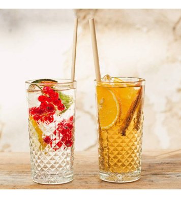 Bambusová brčka ⌀6mm x 23cm (250ks) Bamboo Europe