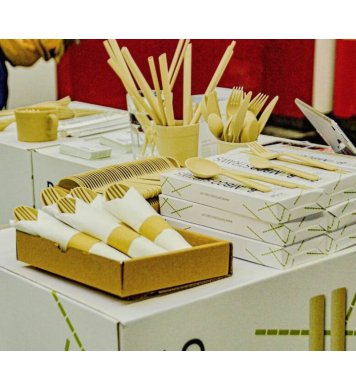 Bambusová brčka ⌀6mm x 23cm (200ks) jednotlivě balená Bamboo Europe 5