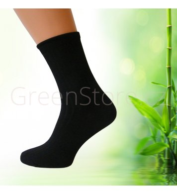 Pánské ponožky z bambusu černé, vel. 43-46, 3 páry