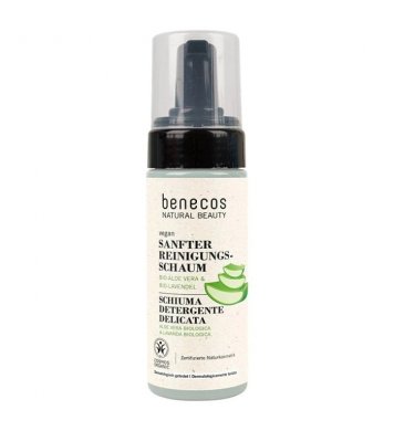 Benecos Čistící pleťová pěna Aloe a Levandule 150ml BIO 