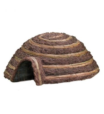 Zahradní domek pro ježky z proutí