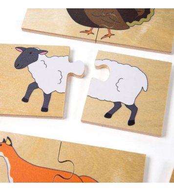 Bigjigs Toys Didaktické puzzle Zvířátka