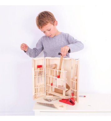 Bigjigs Toys Dřevěný kufřík s nářadím Junior
