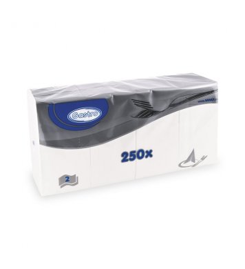 Wimex Bílý papírový ubrousek 1-8 skládaný 2vrstvý 33x33cm (250ks)