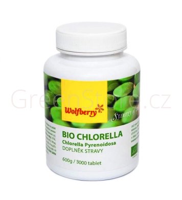 Chlorella v BIO kvalitě 600g 3000 tbl Wolfberry