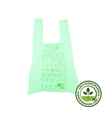BIO taška rozložitelná - green 23x12x40cm (50ks)