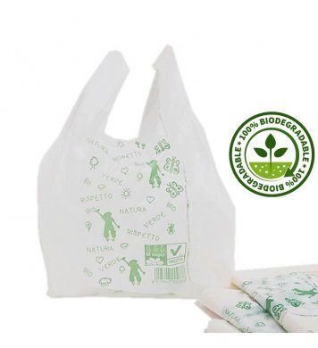 BIO taška rozložitelná - bílá 30x60cm (50ks) 3