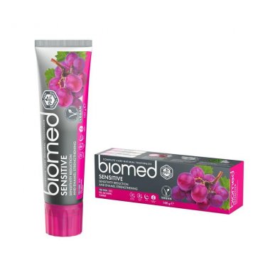Biomed Sensitive přírodní Zubní pasta s extraktem z hroznových jader 100g