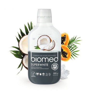 Biomed Superwhite Ústní voda jemně bělící 500ml