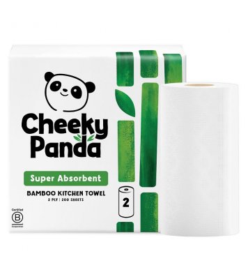 Cheeky Panda Bambusové kuchyňské utěrky 2 vrstvé - 2 role