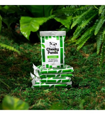 Cheeky Panda Bambusové vlhčené ubrousky bez vůně - 12ks 2