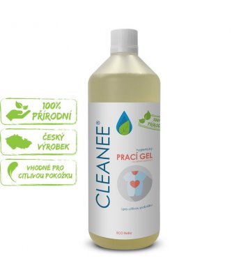 Cleanee Eco Hygienický prací gel na dětské prádlo 1l 1