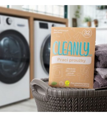 Revoluční Cleanly Eco Prací proužky-pásky na 50 praní - Fresh Forest