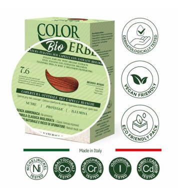 Color Erbe BIO Barva na vlasy Blond Červená 7.6