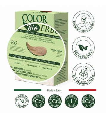 Color Erbe BIO Barva na vlasy Světlá Blond 8.0