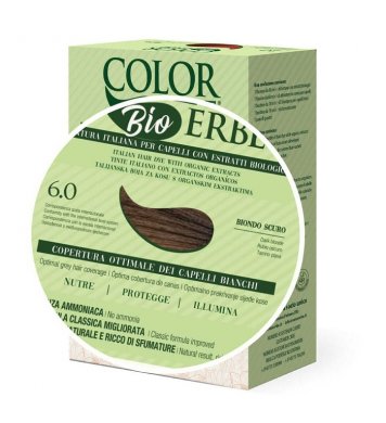 Color Erbe BIO Barva na vlasy Tmavá blond 6.0