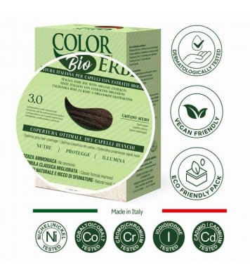Color Erbe BIO Barva na vlasy Tmavě hnědá 3.0