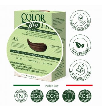 Color Erbe BIO Barva na vlasy Zlatohnědá 4.3