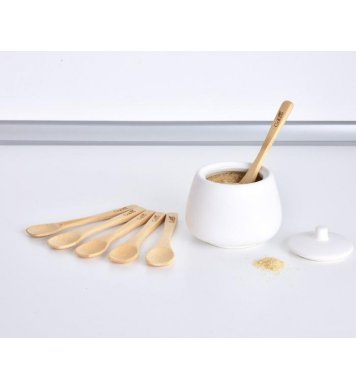 Bambusové čajové kávové lžičky krátké 12cm