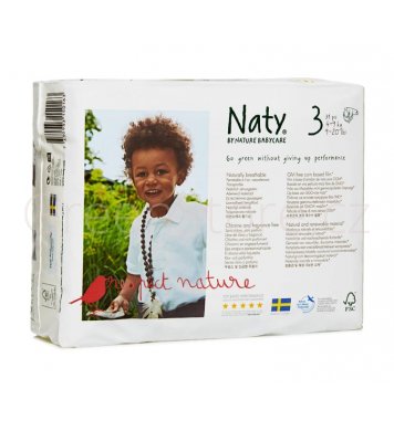 Dětské Eko plenky vel.3 (4-9kg) 31ks Naty Nature