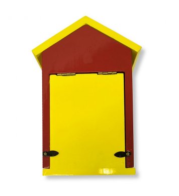 Dřevěná ptačí budka s otvorem 3,2cm - červená Erdtmann 3