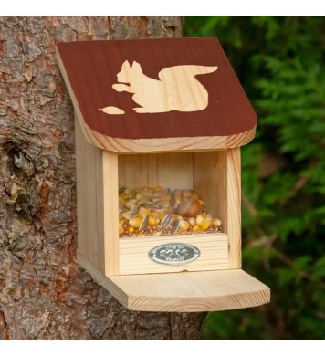 Dřevěné krmítko pro veverky Diapozitiv Esschert Design 1