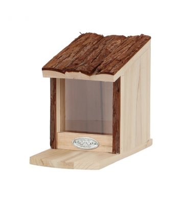 Dřevěné krmítko pro veverky s kůrou Esschert Design 3