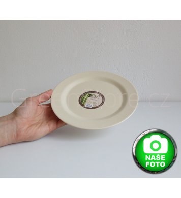 Eco Dining bambusový talíř 20cm bílý