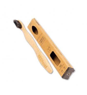 Ecohead Bambusový zubní kartáček Soft s aktivním uhlím 1