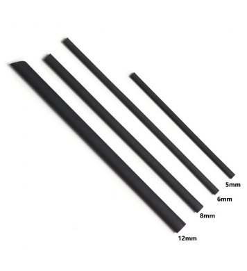 Brčka Charcoal Black od Euro Straws