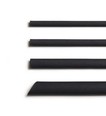 EKO brčka Black ⌀8mm x 23cm (200ks) Euro Straws
