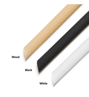 Jednorázové eko brčka bamboo white black